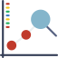 Line chart icon 64x64