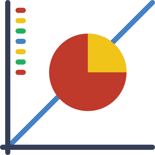 Line graph icon