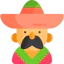 Mexican man icon 64x64