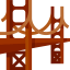 Golden gate bridge icon 64x64