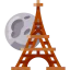 Eiffel tower icon 64x64