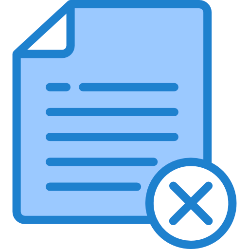 Delete file icon