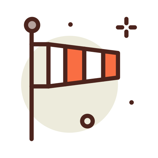 Wind flag icon