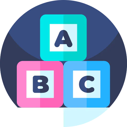 Abc block icon