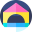 Wooden house icon 64x64