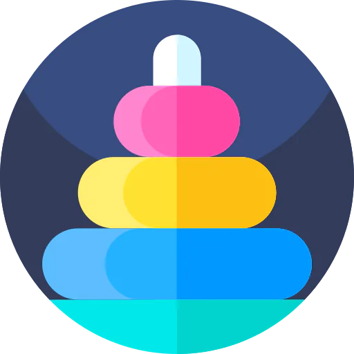 Stacking rings icon