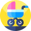 Baby stroller icon 64x64