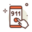 911 call icon 64x64