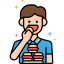 Binge eating Symbol 64x64