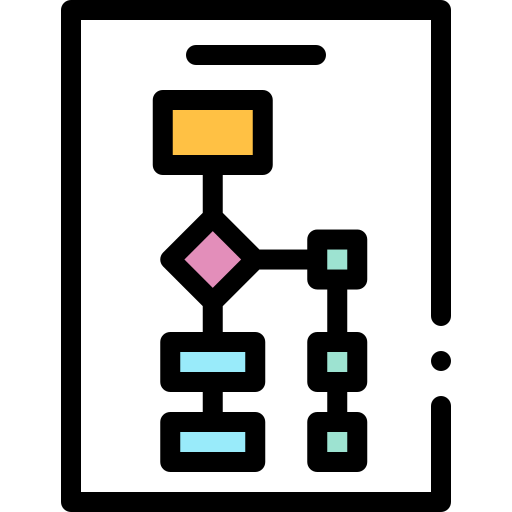 Flow chart icon