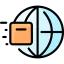 Worldwide shipping icon 64x64