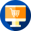Online shopping icon 64x64