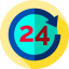 24 hours іконка 64x64