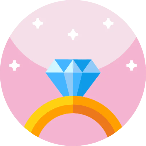 Diamond ring icon