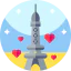 Eiffel tower icon 64x64