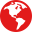 Earth globe icon 64x64