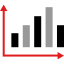 Bar chart icon 64x64