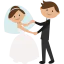 Wedding couple icon 64x64