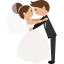 Wedding couple icon 64x64