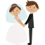 Wedding couple icon 64x64