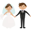 Wedding couple icon 64x64
