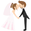 Wedding couple icon 64x64