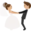 Wedding couple icon 64x64