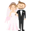 Wedding couple icon 64x64