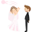 Wedding couple icon 64x64