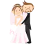 Wedding couple icon 64x64
