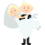 Wedding couple icon 64x64