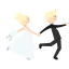 Wedding couple icon 64x64