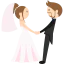 Wedding couple icon 64x64
