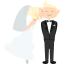 Wedding couple icon 64x64