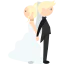 Wedding couple icon 64x64