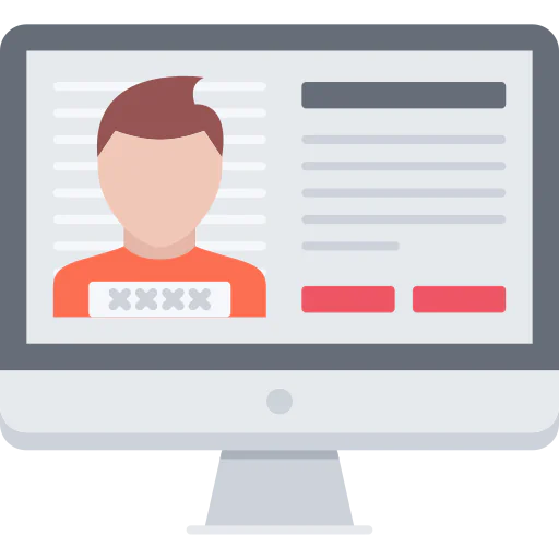 Criminal database icon