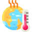 Global warming icon 64x64