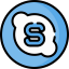 Skype Symbol 64x64