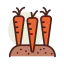 Carrots icon 64x64