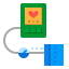 Blood pressure meter icon 64x64