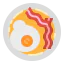 Яйцо и бекон иконка 64x64