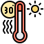 High temperature icône 64x64