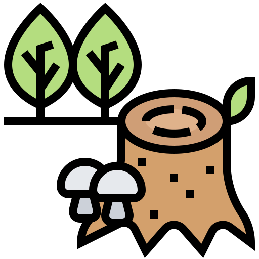 Tree stump icon