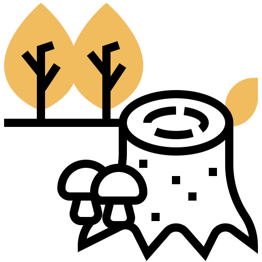 Tree stump icon