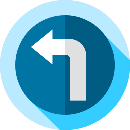Turn left icon