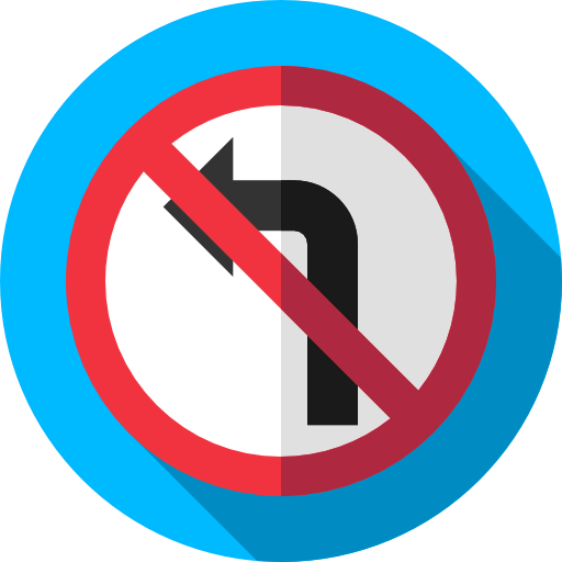 Turn left icon