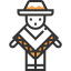 Mexican man icon 64x64
