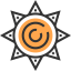 Sun icon 64x64