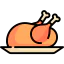 Roast chicken icon 64x64