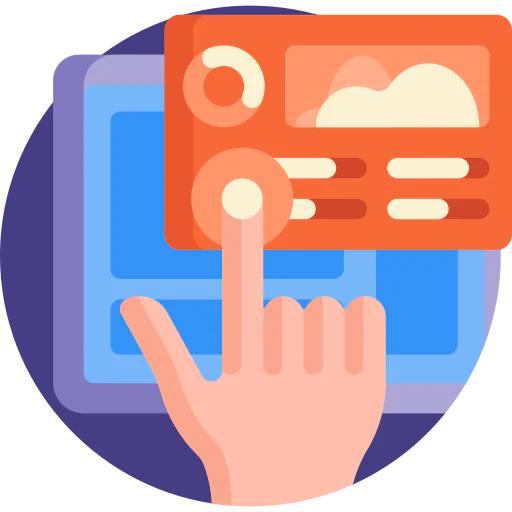 Touch screen icon